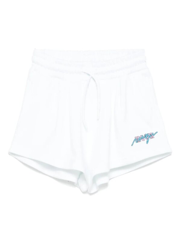 MSGM Kids short de sport à poches latérales fendues - Blanc