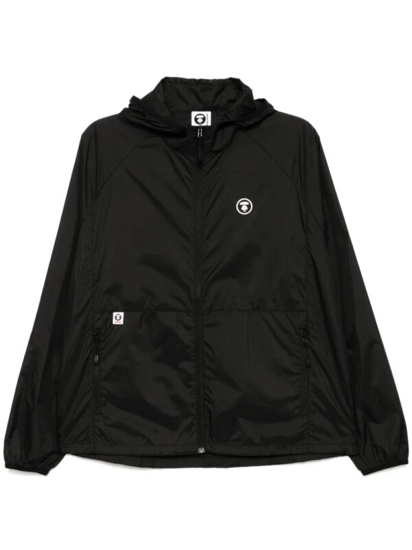AAPE BY *A BATHING APE® coupe-vent à logo Moonface - Noir