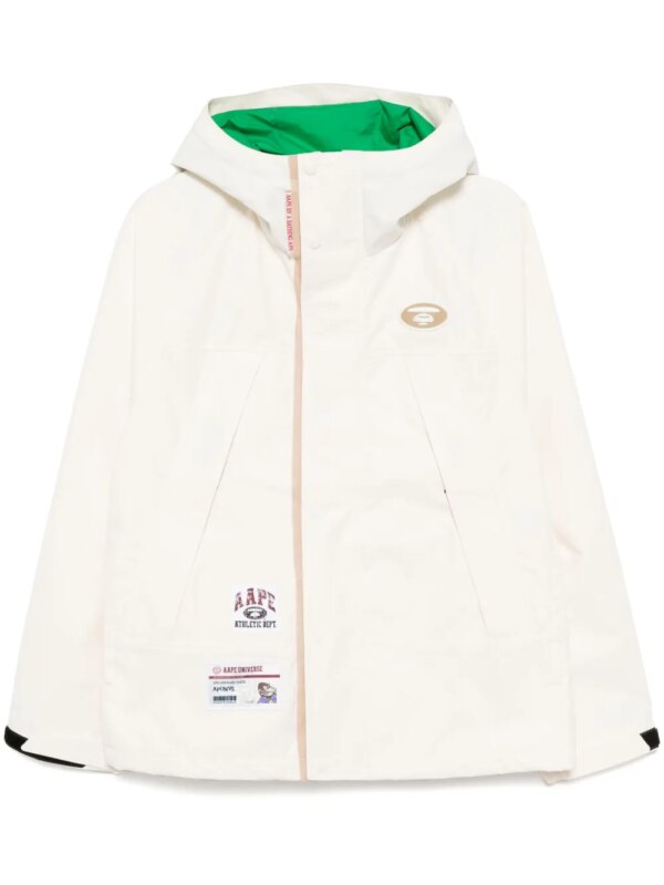 AAPE BY *A BATHING APE® veste à patch logo - Blanc