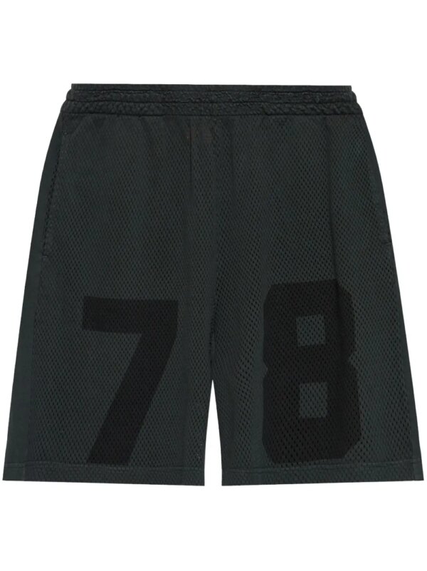Diesel short de sport P-Tain-Mesh - Noir
