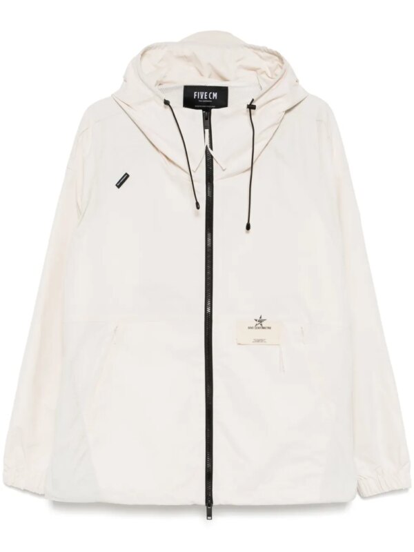 FIVE CM veste zippée à logo imprimé - Tons neutres