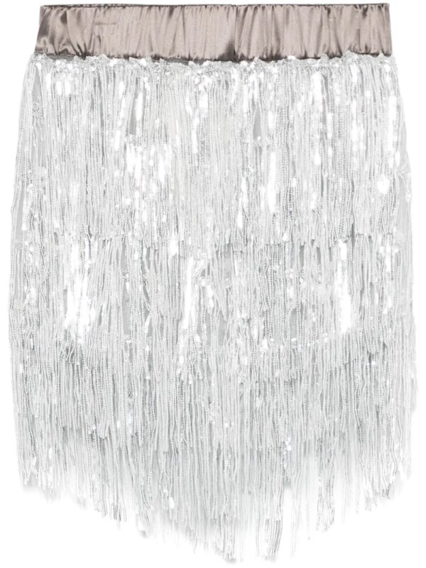 Almaz short de sport à sequins - Argent