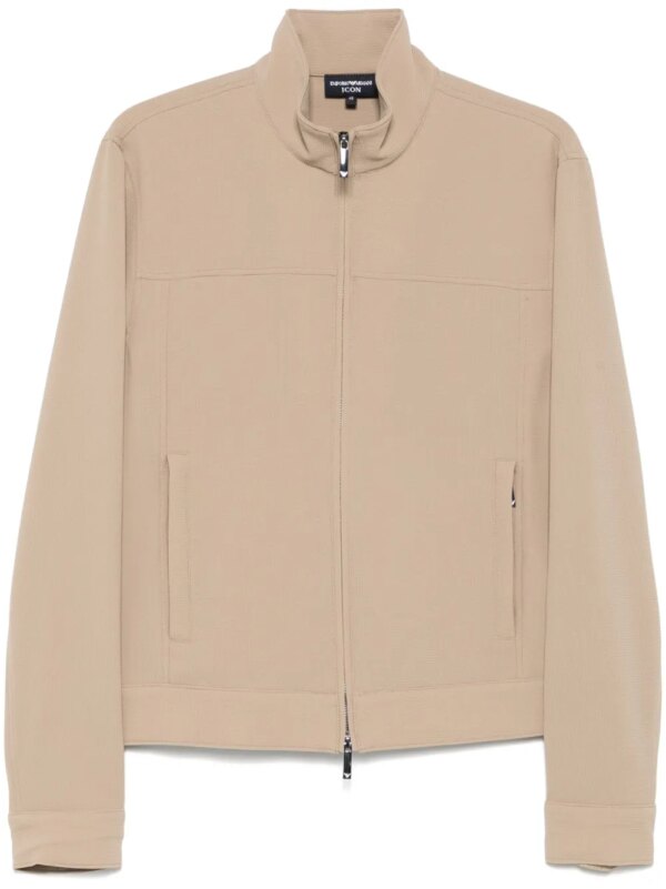 Emporio Armani veste zippée texturée - Tons neutres