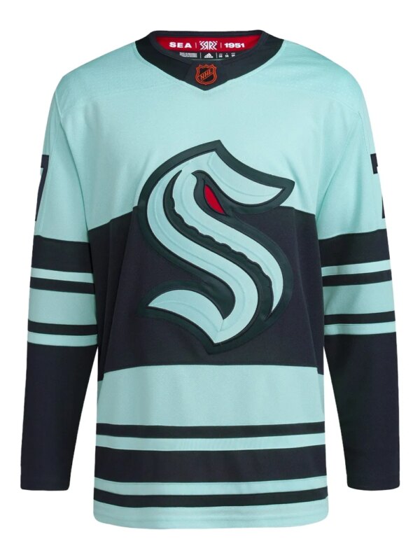 adidas t-shirt NHL Seattle Kraken Jordan Eberle Authentic Reverse Retro 2.0 en jersey - Bleu