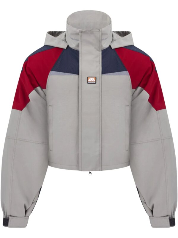 Martine Rose veste crop à design colour block - Gris