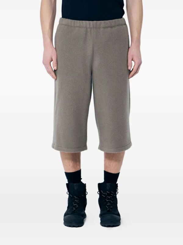 Rier short en polaire à taille élastiquée - Tons neutres