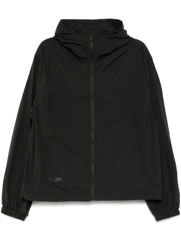 izzue veste à logo imprimé - Noir