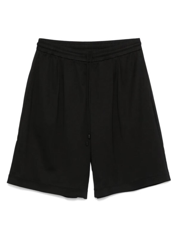 Giorgio Armani short de sport en coton - Noir