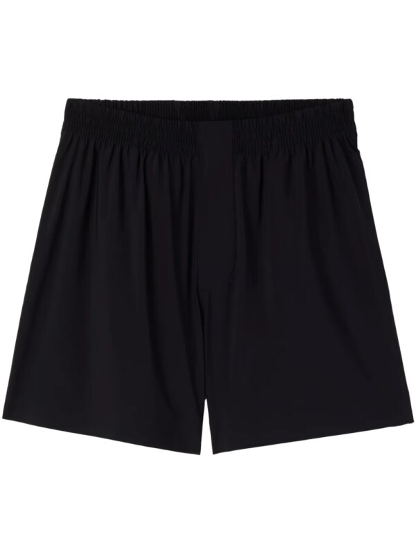 Sunnei short de sport à détails de plis - Noir