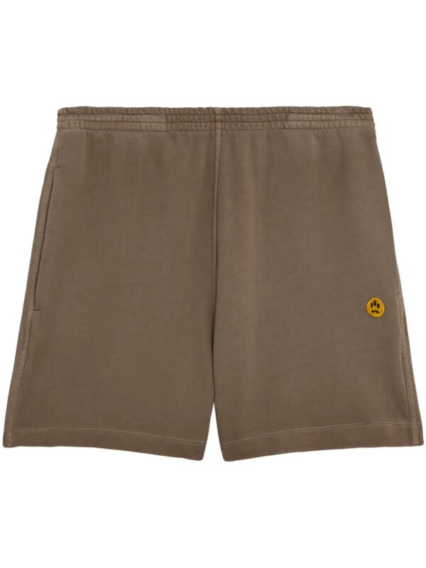 BARROW short de sport à logo imprimé - Marron