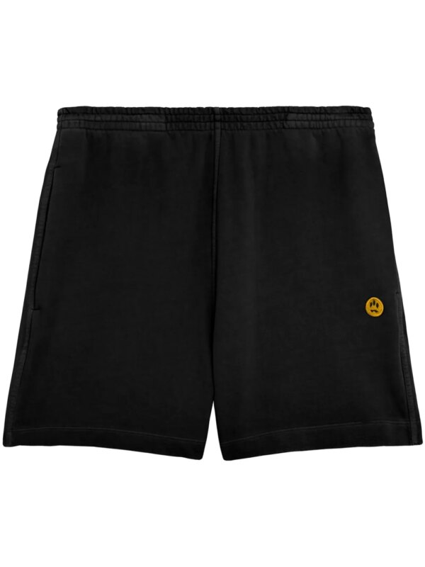 BARROW short de sport à logo imprimé - Noir