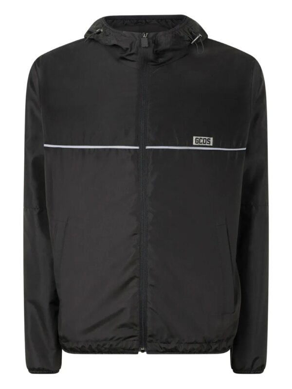 GCDS coupe-vent à logo appliqué - Noir