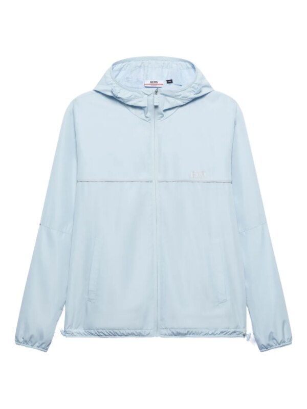 GCDS coupe-vent à logo appliqué - Bleu