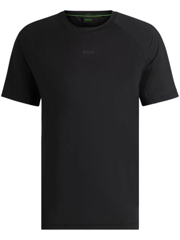 BOSS t-shirt à détail réfléchissant - Noir