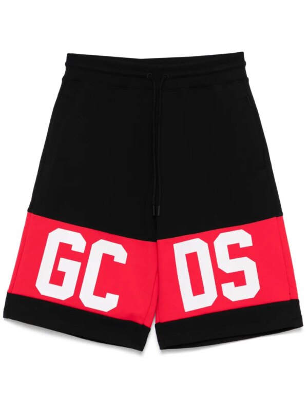 GCDS short à bande logo - Noir