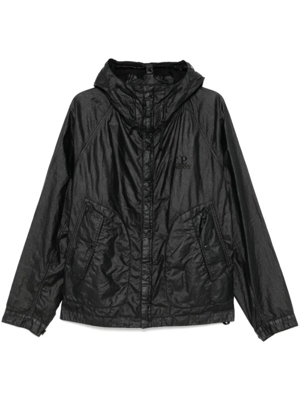 C.P. Company veste Goggle à effet ciré - Noir