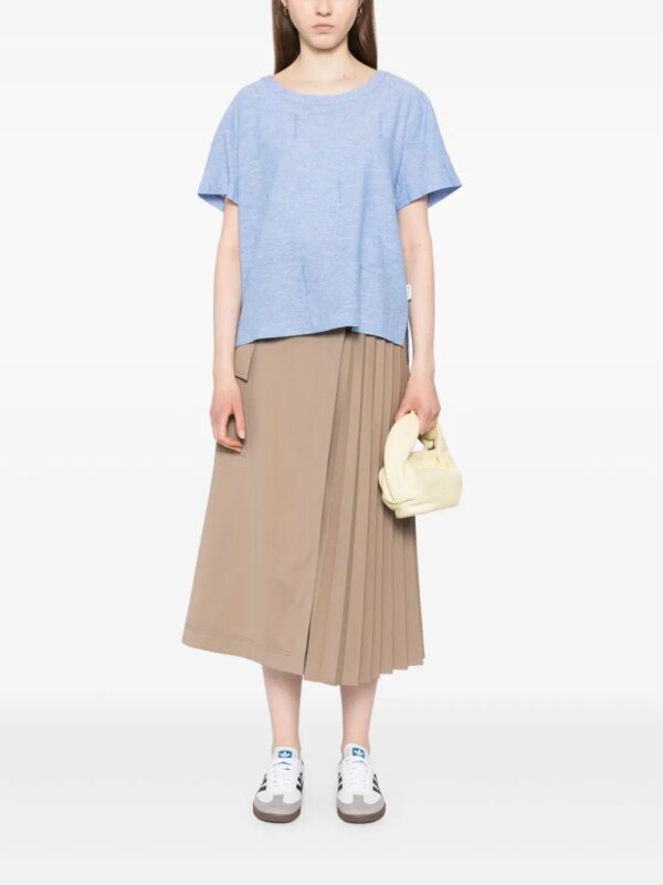 SPORT b. by agnès b. Top met logoprint - Blauw