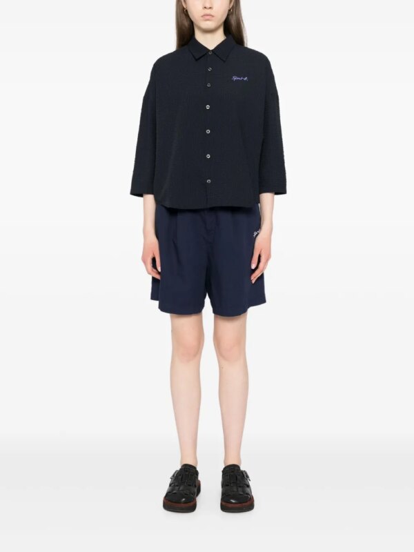 SPORT b. by agnès b. Shorts met geborduurd logo - Blauw