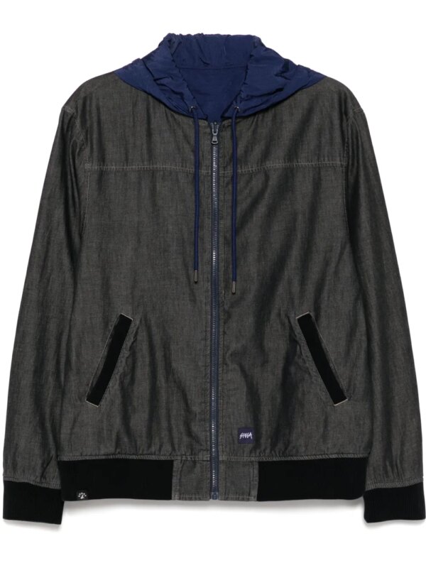 SPORT b. by agnès b. veste réversible à capuche - Noir