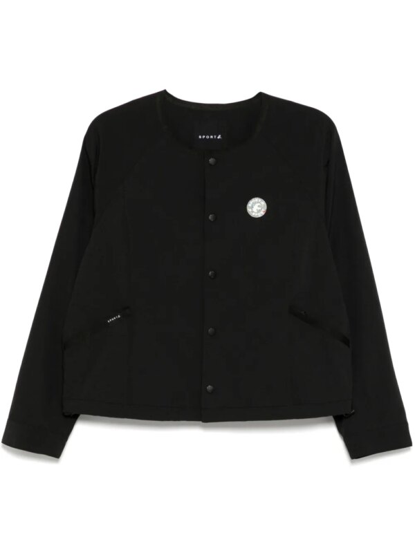 SPORT b. by agnès b. veste en cuir boutonnée - Noir