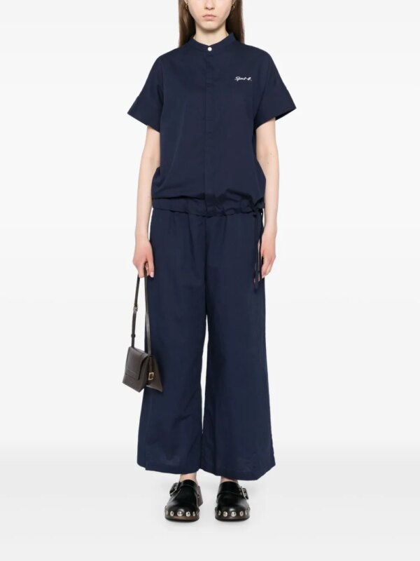 SPORT b. by agnès b. Blouse met geborduurd logo - Blauw