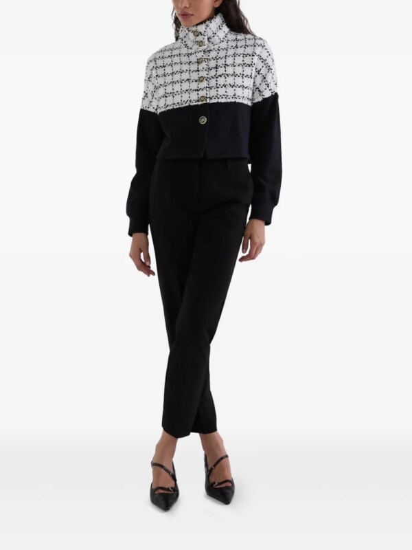 Karl Lagerfeld Bouclé joggingjack - Zwart