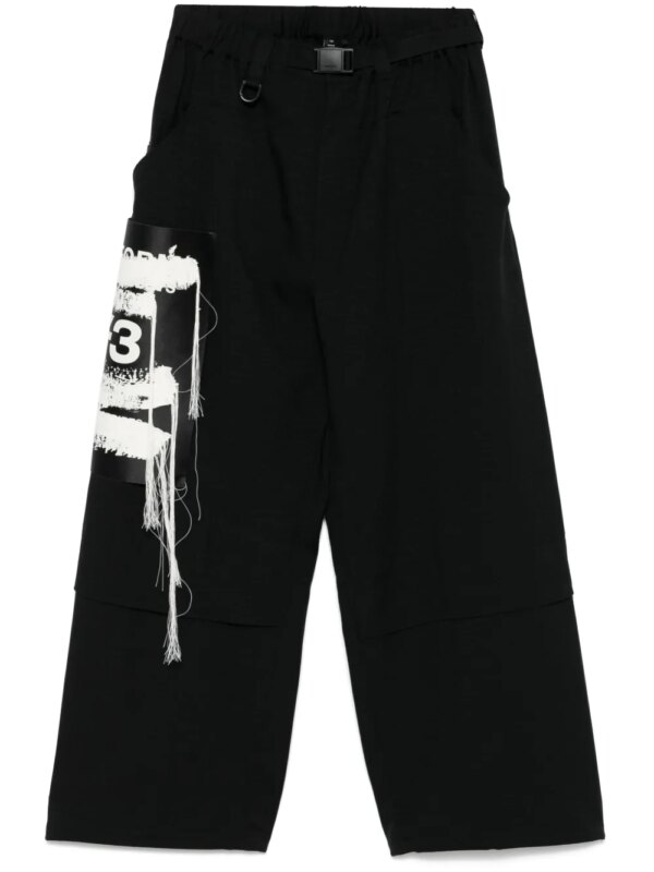 Y-3 pantalon Sport Uniform Patch 'Black' - Noir