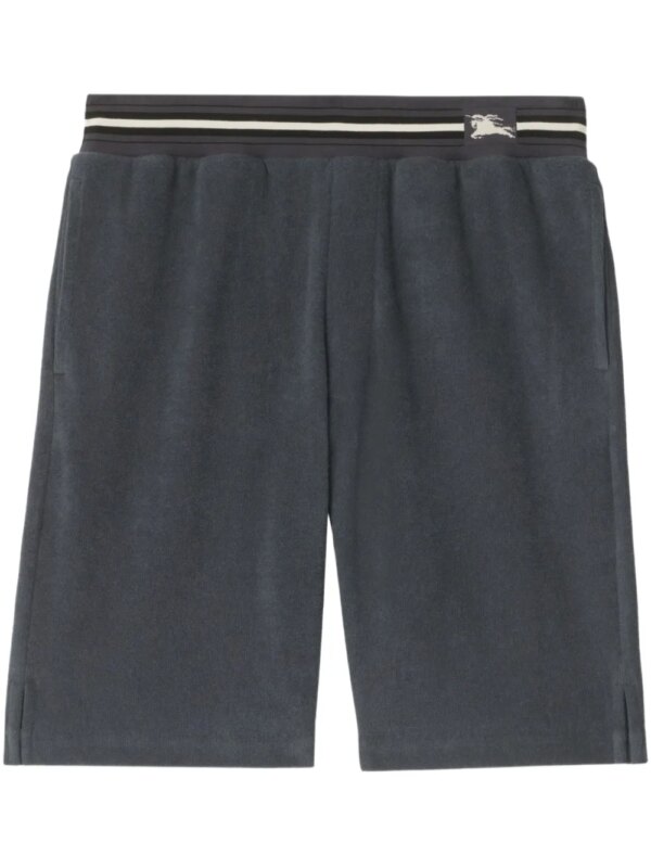 Burberry short en tissu éponge - Gris