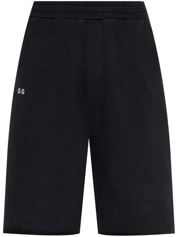 44 LABEL GROUP short de sport à imprimé graphique - Noir