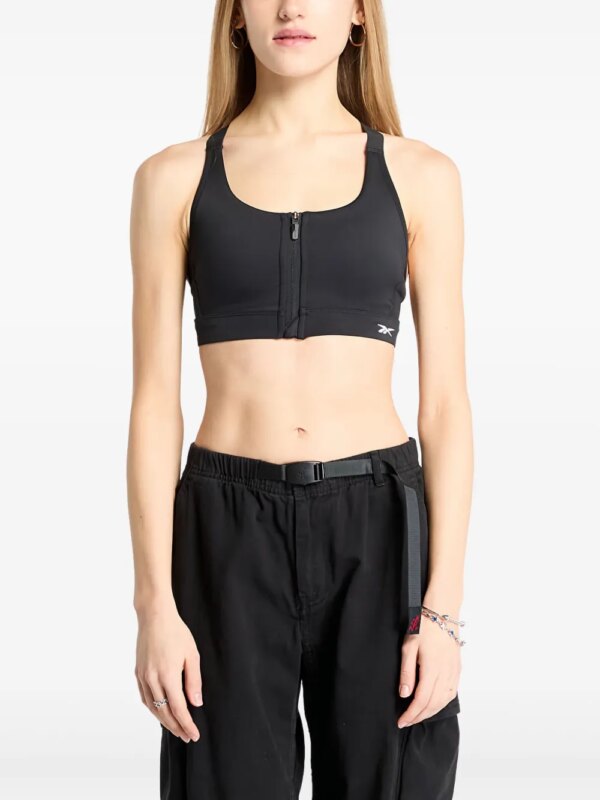 Reebok brassière de sport zippé - Noir