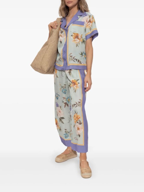 Self-Portrait Blouse met bloemenprint - Blauw