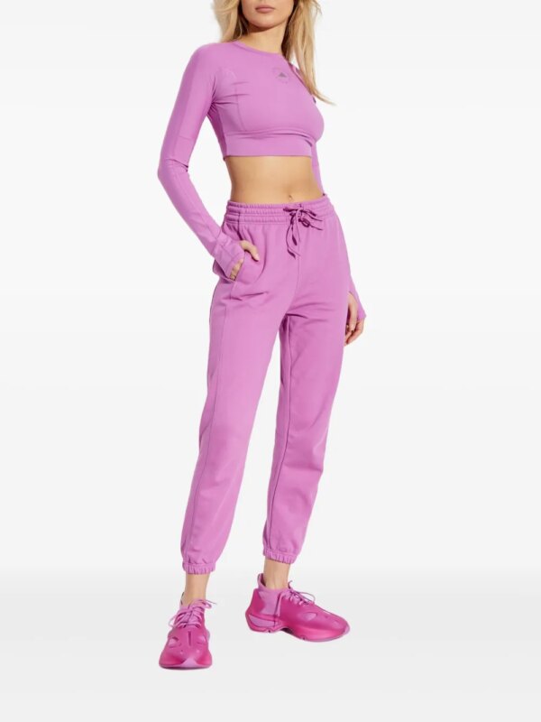 adidas by Stella McCartney Top met logoprint - Roze