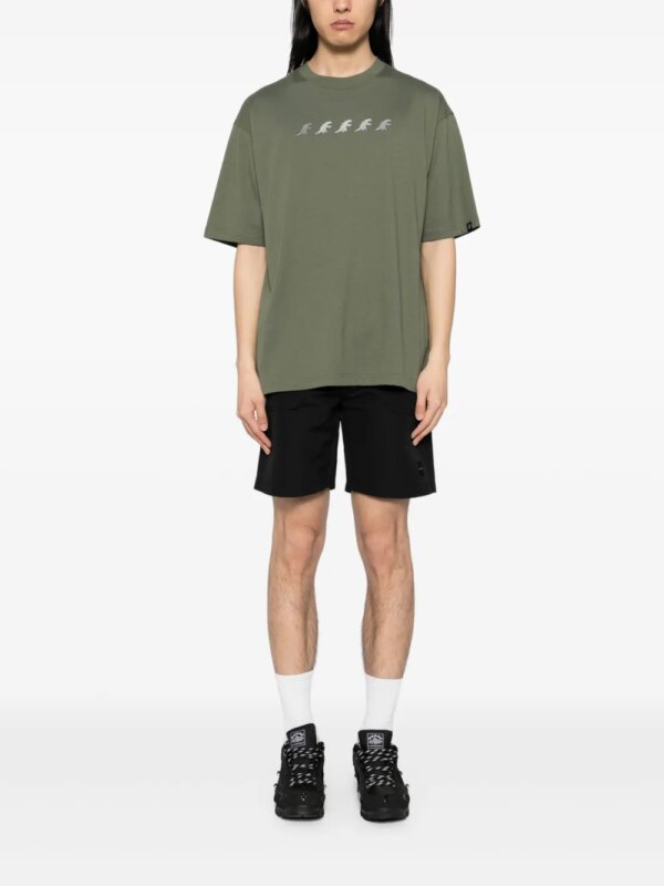 SPORT b. by agnès b. Tuck shorts met ceintuur - Zwart