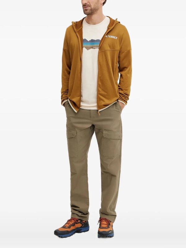 adidas veste zippée à capuche - Marron