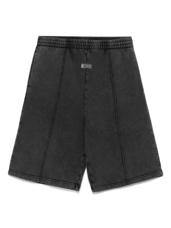 GCDS short de sport Stone - Gris