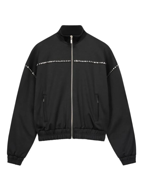 ROUGH. veste zippée à détails de clous - Noir