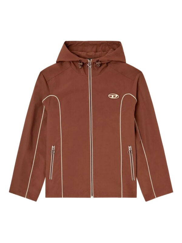 Diesel veste zippée à capuche - Marron