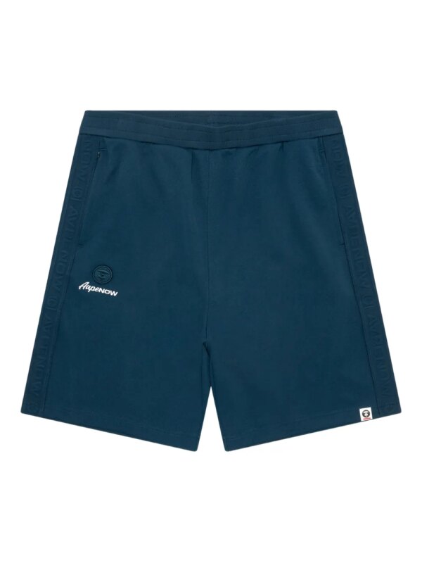 AAPE BY *A BATHING APE® short de sport à bandes logo - Bleu