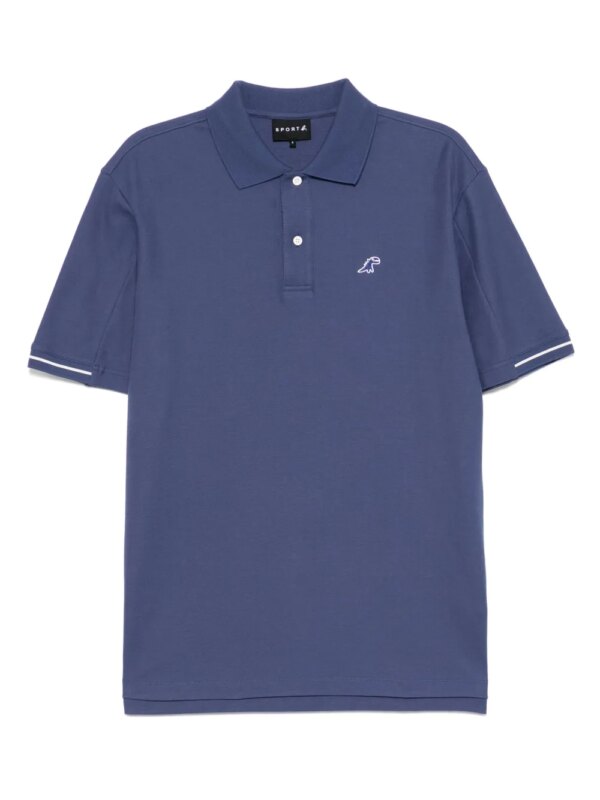 SPORT b. by agnès b. polo brodé Dino - Bleu
