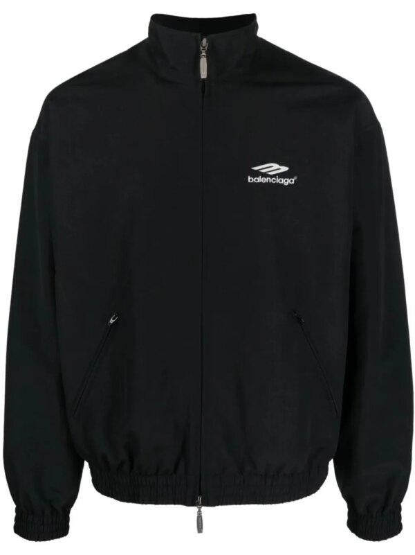 Balenciaga veste 3B Sports Icon à fermeture zippée - Noir