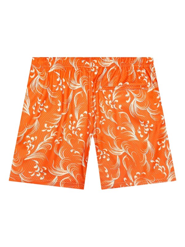 John Elliott short imprimé à empiècement en mesh - Orange
