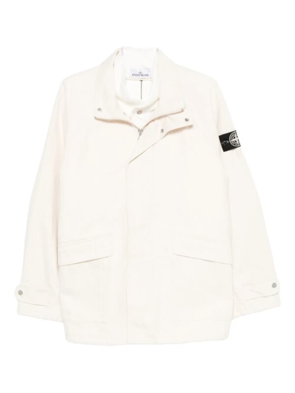 Stone Island parka Raw en coton - Tons neutres