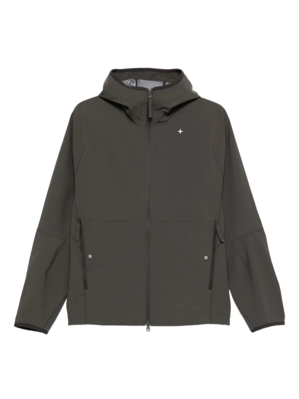 Stone Island veste zippée à capuche - Gris