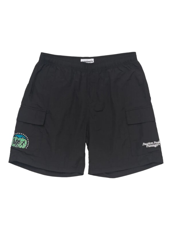 CARNE BOLLENTE short de sport à logo brodé - Noir