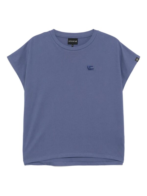 SPORT b. by agnès b. t-shirt Dino en satin - Bleu