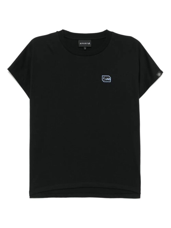 SPORT b. by agnès b. t-shirt Dino en satin - Noir