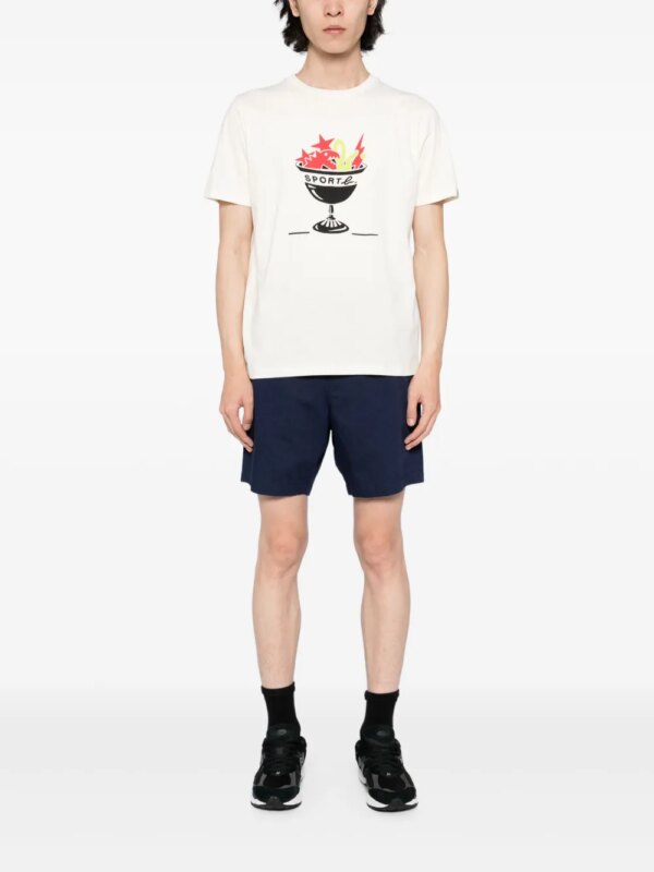 SPORT b. by agnès b. Linnen shorts - Blauw