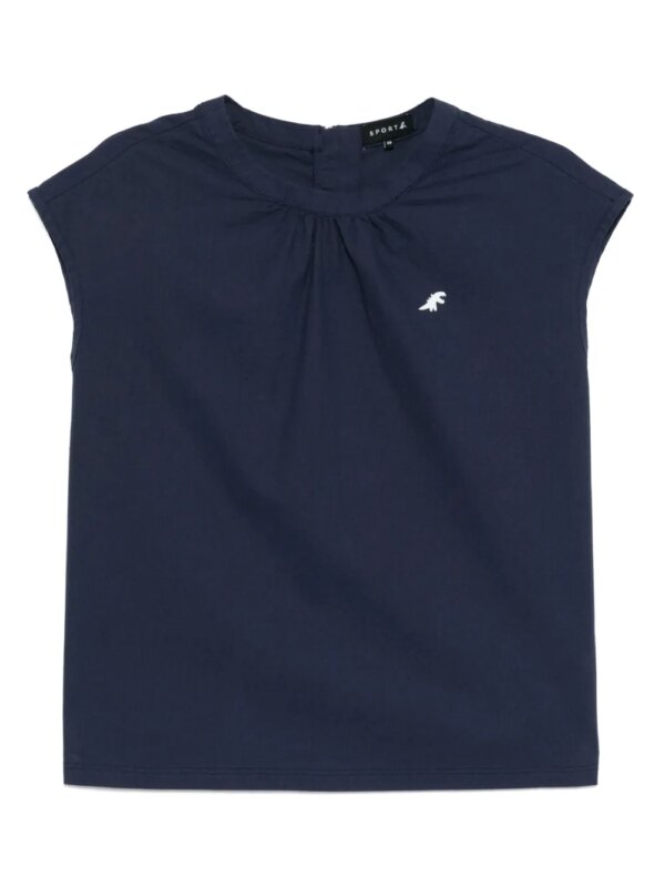 SPORT b. by agnès b. haut Dino en popeline - Bleu