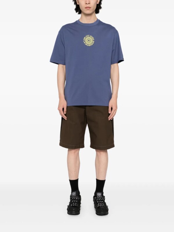 SPORT b. by agnès b. Dino Swirl T-shirt - Blauw