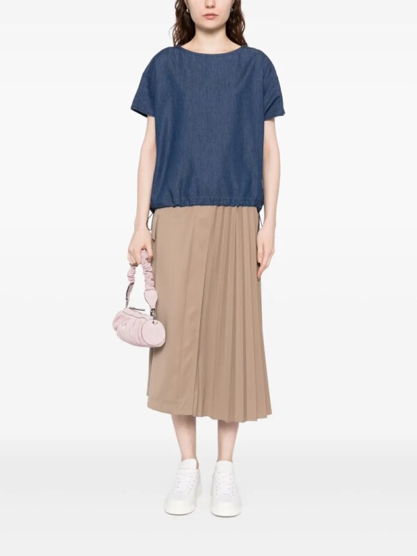 SPORT b. by agnès b. Chambray top - Blauw